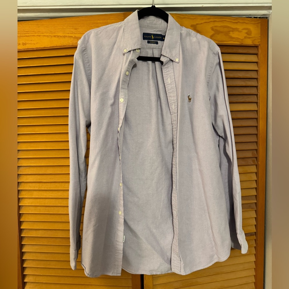 Polo by Ralph Lauren Men's Sky Blue Button Down Shirt